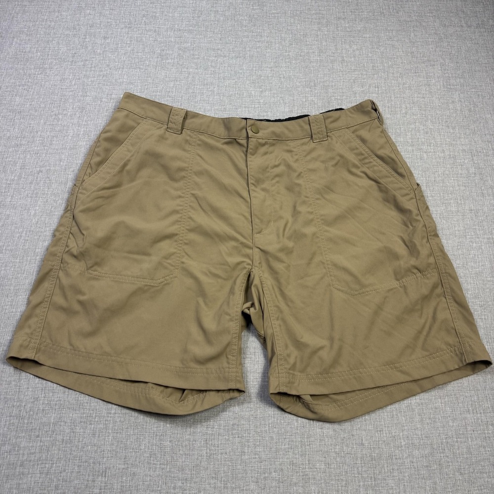 L.L. Bean Supplex Nylon Hiking Shorts Mens XL Beige 8" Inseam Nylon Outdoor